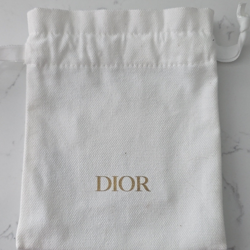 NEW SET OF 4 Dior Small Cotton Canvas Drawstring Bag Storage, Travel, Makeup